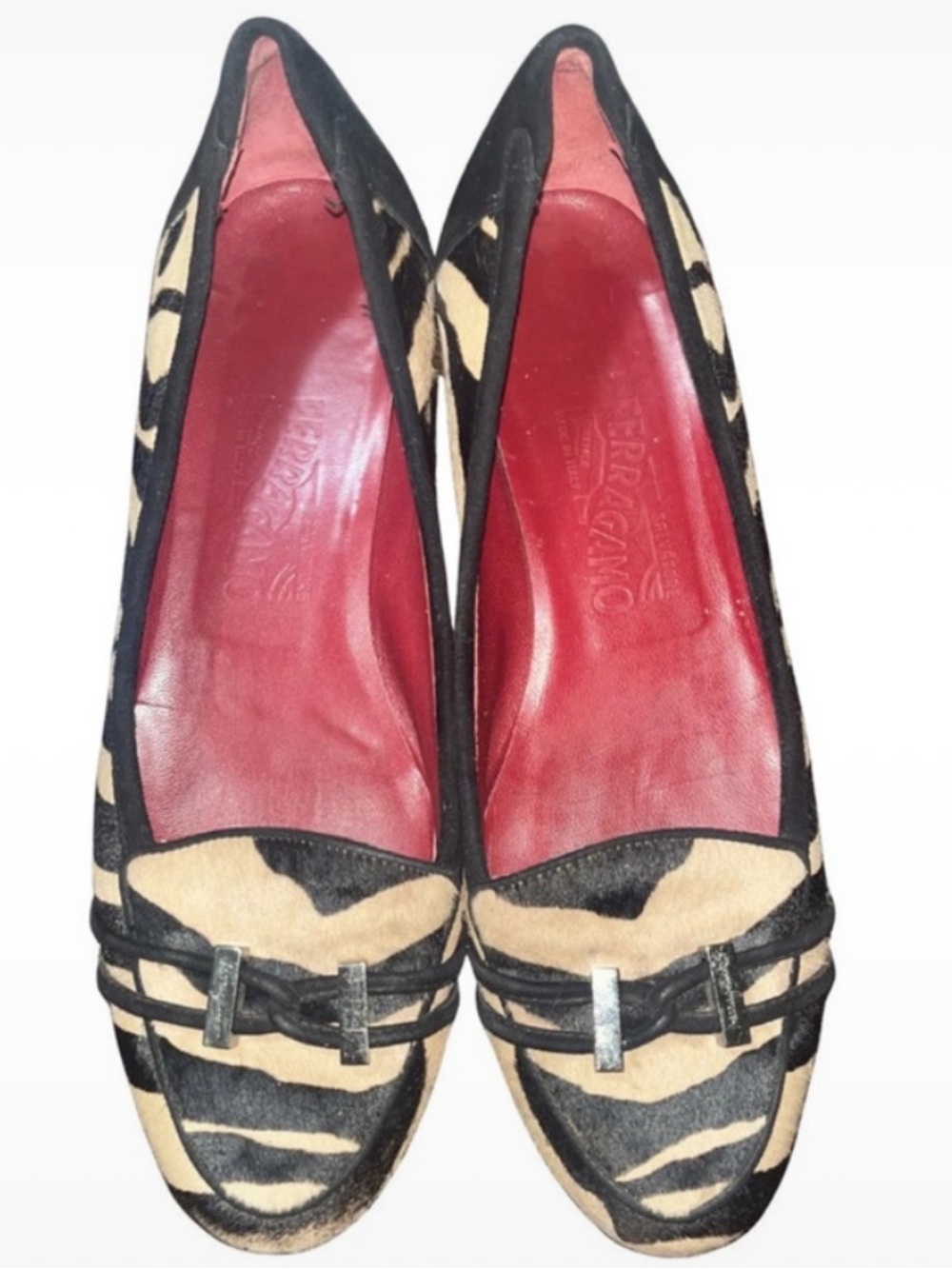 Salvatore Ferragamo Zebra Print
Calf Hair Flats